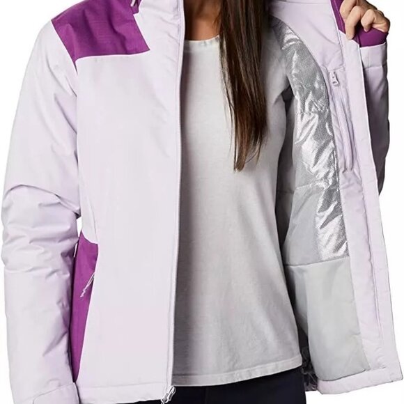 Columbia Women's Tipton Peak Insulated Jacket Pale Lilac/Plum SZ M NWT RET $160 - Picture 4 of 12